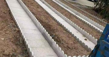 四平芝麻白花边石