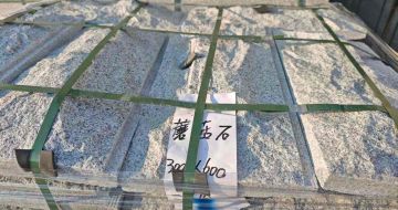 四平芝麻白蘑菇石，自然面