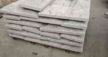 四平芝麻白蘑菇石，自然面