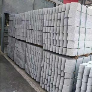 四平芝麻白树围石 树池