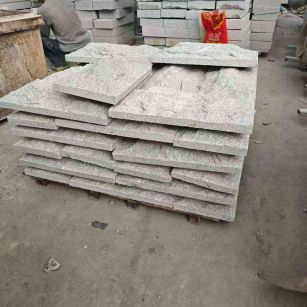 四平芝麻白蘑菇石，自然面